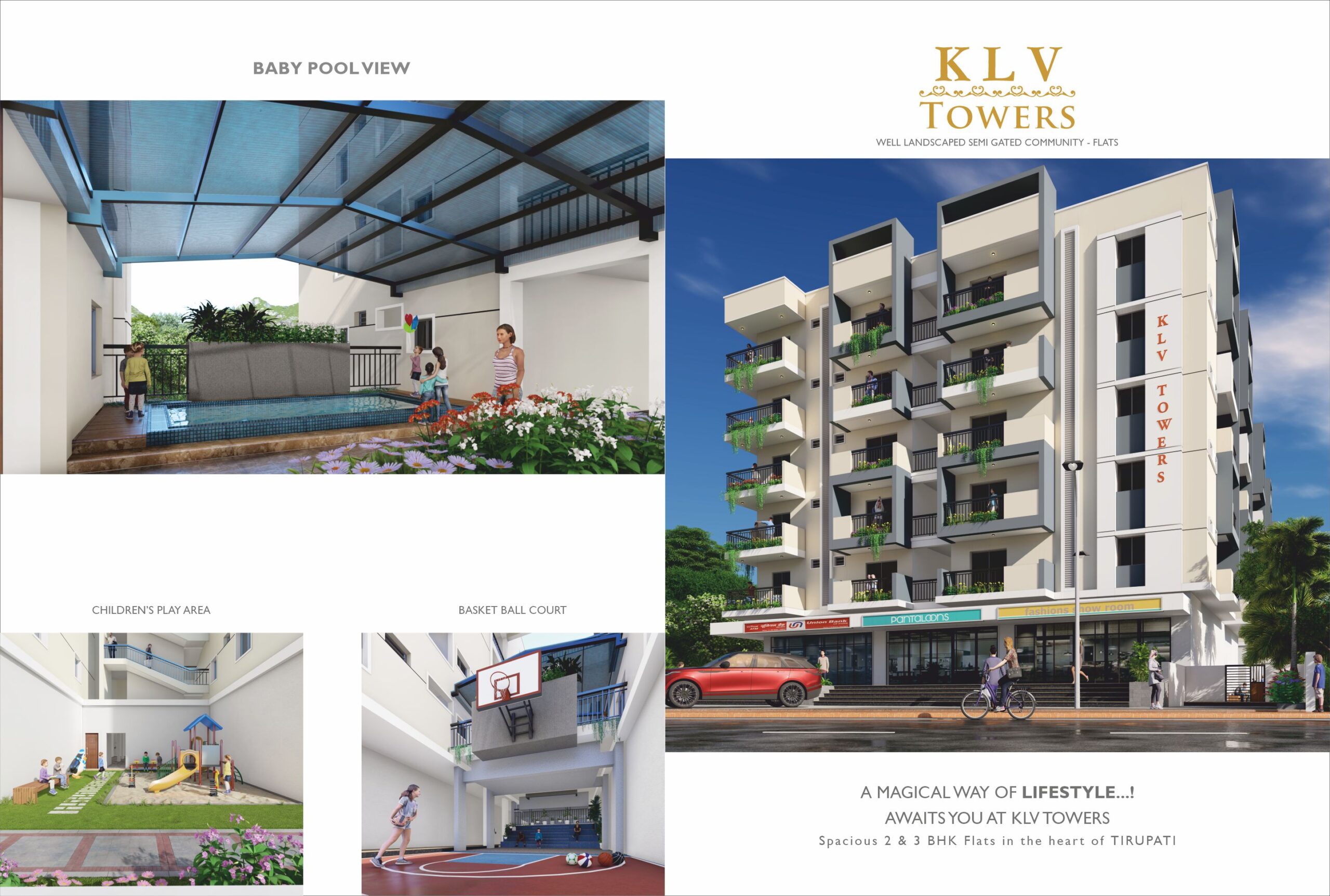 Klv Pool KLV Towers | Luxury & Affordable Apartments in Tirupati & Pudipatla